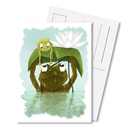 Postkarte - Frösche